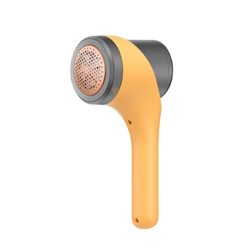 Aparat Scame si Par Haine, Flippy, Electric, USB inclus, Periuta Curatare, pentru Diferite Tesaturi, 3 Trepte, 20.5 x 8.8 x 7 cm, Galben