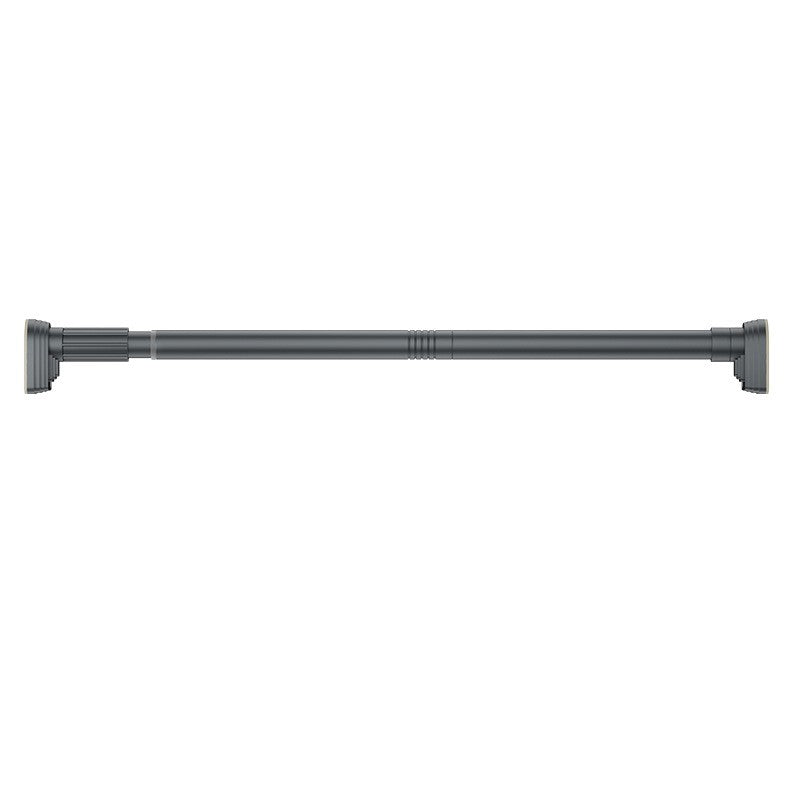 Bara Telescopica Multifunctionala, Flippy, din Otel Inoxidabil si ABS, Utilizare Universala, Extensie 185 - 205 cm, Fara Perforare Perete, Gri