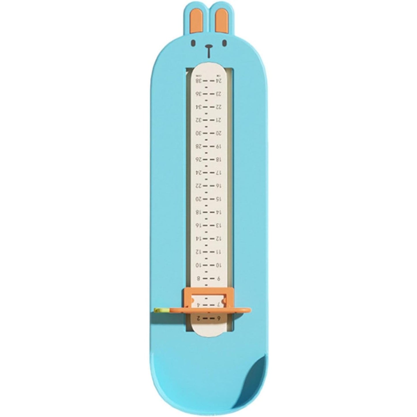 Dispozitiv de Masurat Talpa Piciorului pentru Bebelusi, Flippy, 6-24, Model Iepuras, Albastru