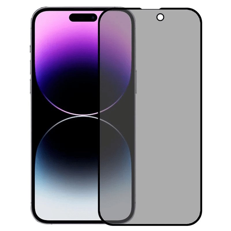 Folie Sticla Securizata, Flippy, Pentru Apple iPhone 16 Plus, Privacy Classic, 2.5D, Confidentialitate 30°, Negru Transparent