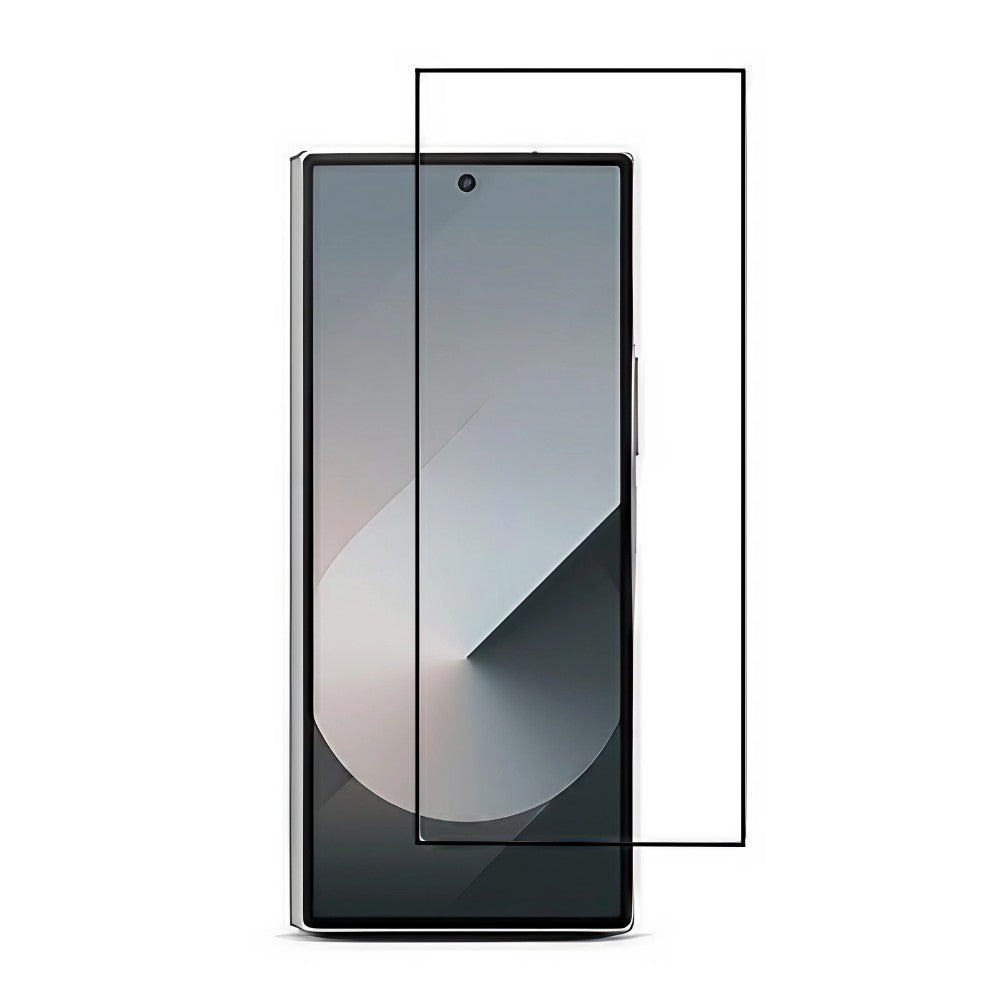 Folie Sticla Securizata, Flippy, Pentru Samsung Galaxy Z Fold 5, Full Glue, Margini Negre, Transparent