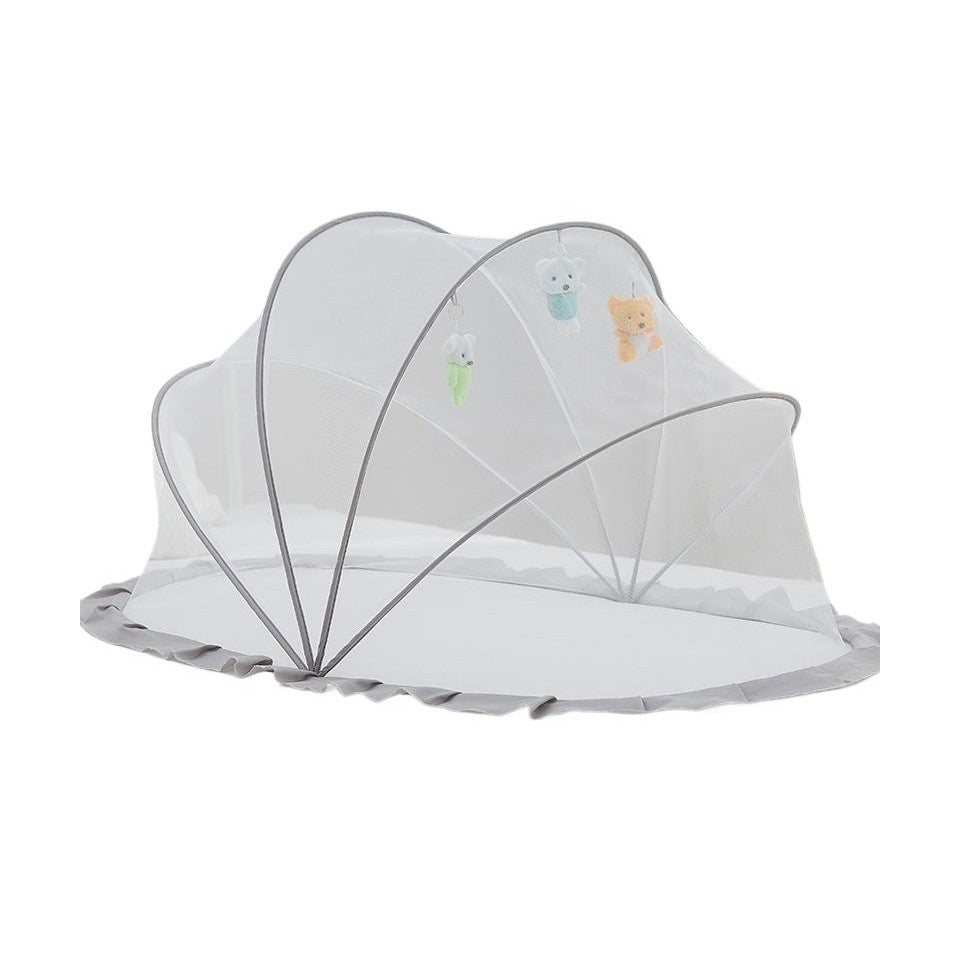 Husa Anti-Tantari, Flippy, Pliabila, Protectie 360 Grade, 0-1 An, 60 x 55 x 5 cm, Gri