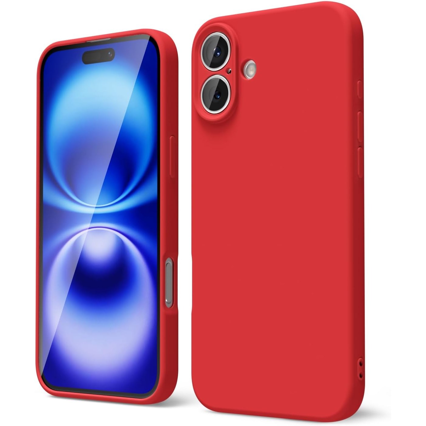 Husa de Protectie Matte TPU, Flippy, pentru Apple iPhone 16 Plus, Protectie Camera, Antisoc, Antizgariere, Antialunecare, Acoperire Completa, Rosu