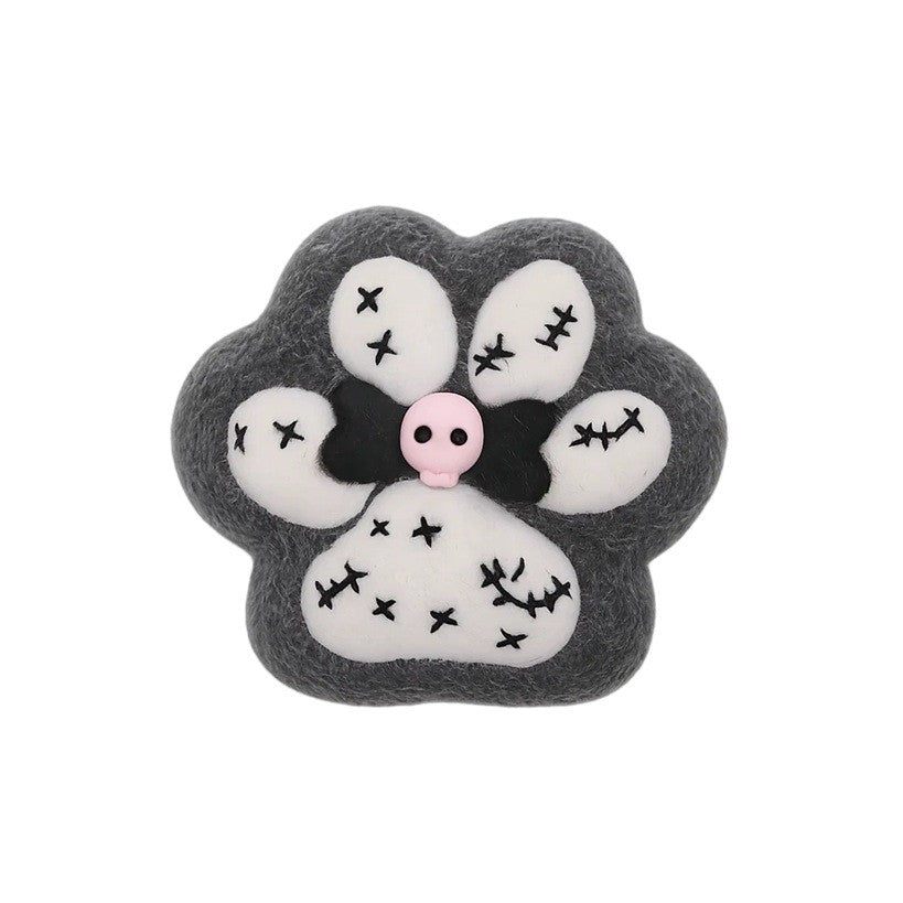 Jucarie Antistres Squishy, Flippy, cu Revenire Lenta, Squeeze Pinch Family, Model Cat Paw, Ambalaj Transparent, Alb/Negru