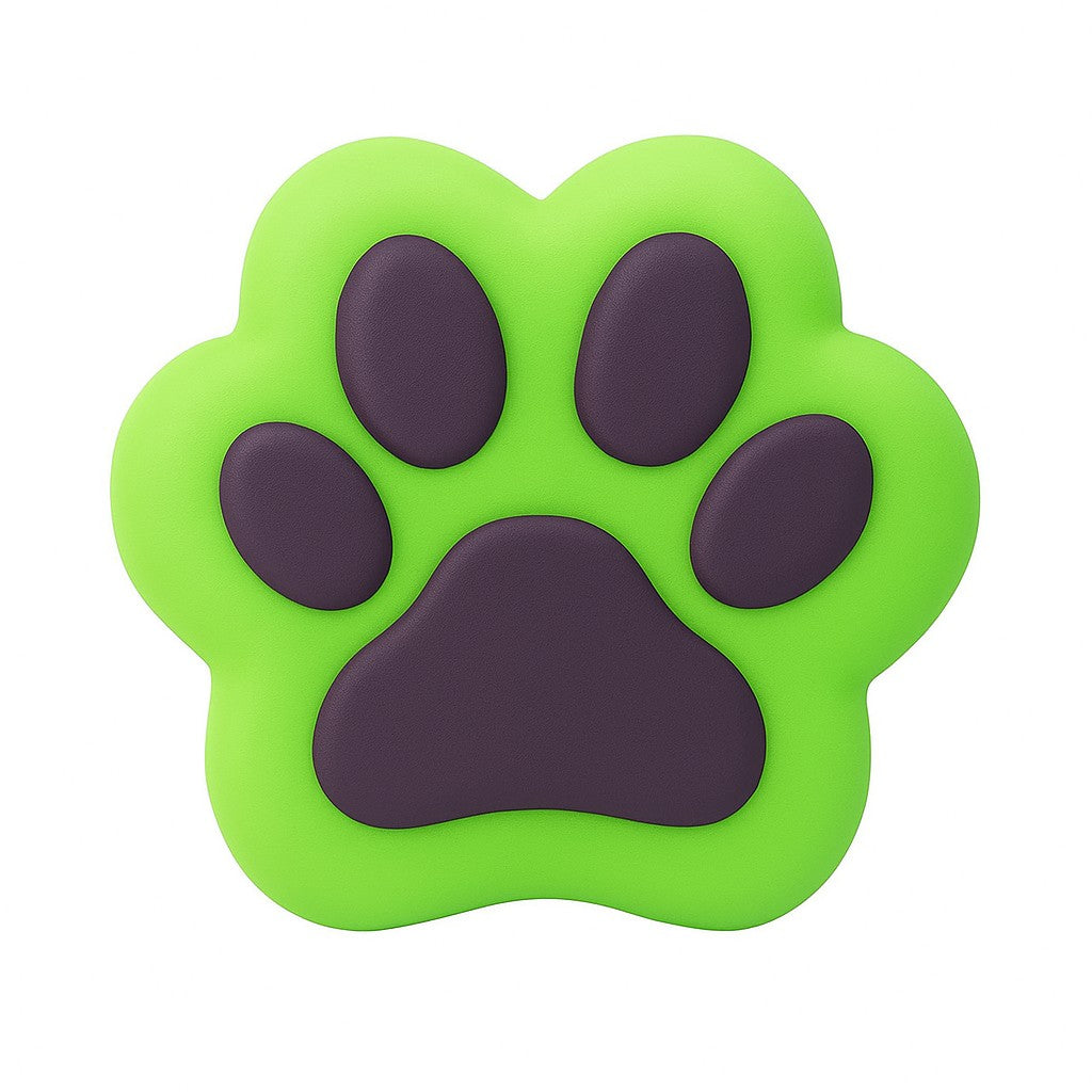 Jucarie Antistres Squishy, Flippy, Revenire Lenta, Model Labuta de Pisica Pufoasa, Squishy, Medium 7.5 x 5.5 cm 150 g, Verde Negru