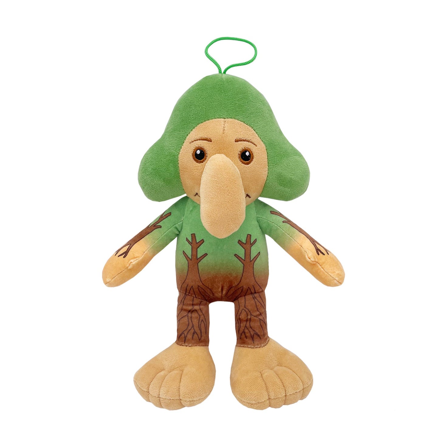 Jucarie Moale de Plus Italian Brainrot, Flippy, cu Agatatoare, Model Omul Copac Brr Brr Patapim, Jucarie Moale pentru Copii, 28 x 22 cm, Verde