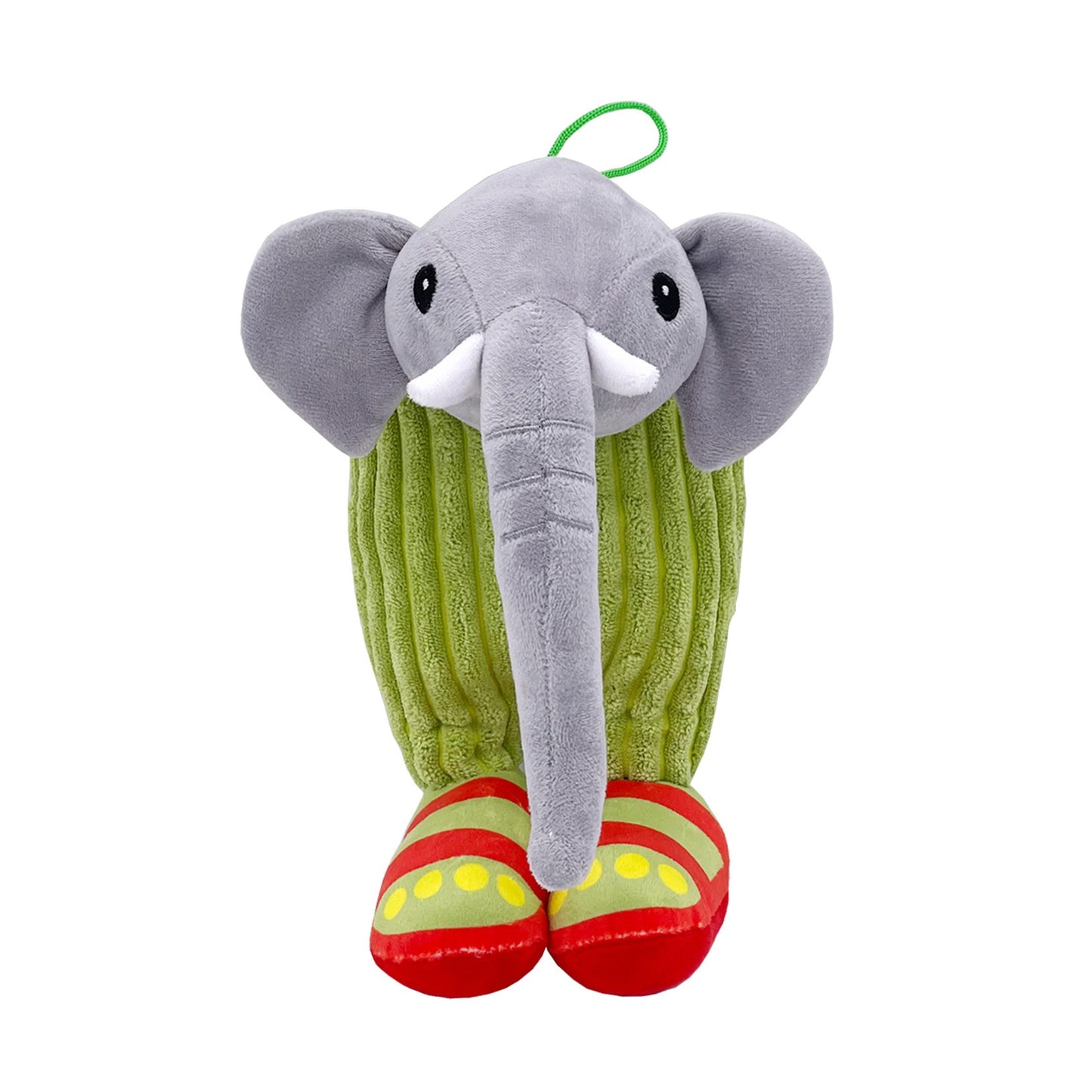 Jucarie Moale de Plus Italian Brainrot, Flippy, cu Agatatoare, Model Elefant Cactus Lirili Larila, Jucarie Moale pentru Copii, 25 x 12 cm, Verde Gri