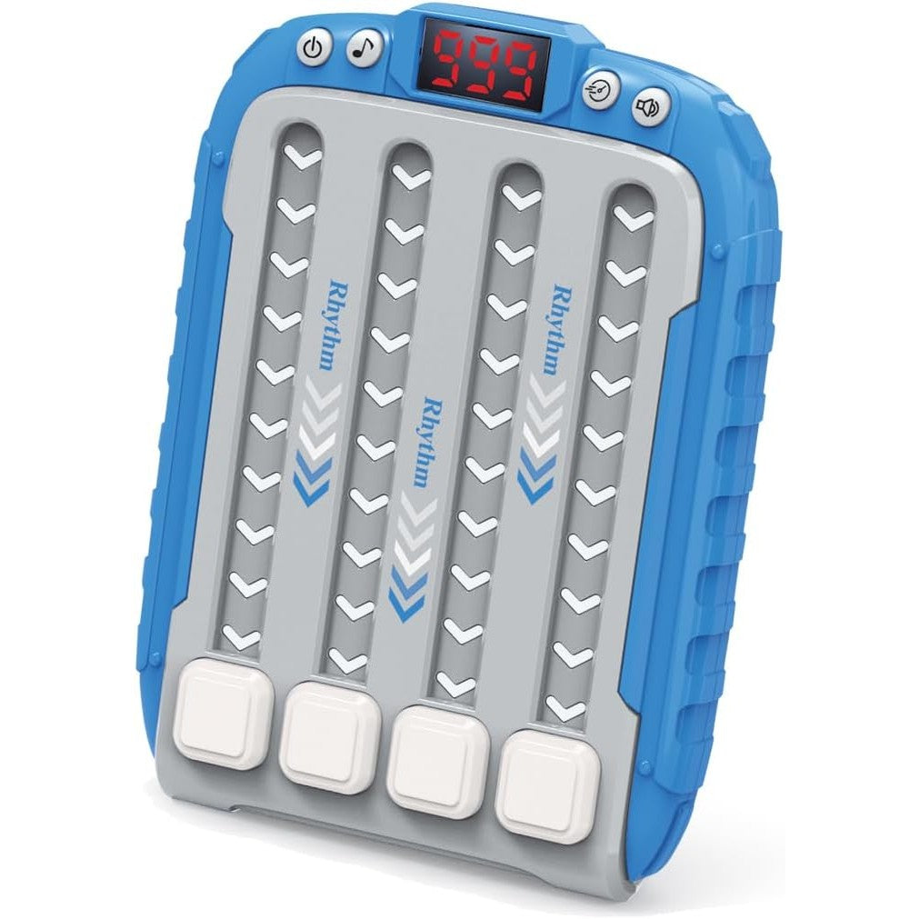 Jucarie Interactiva, Flippy, Joc Rhythm, +3 Ani, din ABS, 6 Niveluri, 15 x 3 x 11 cm, Functie Muzicala, Albastru