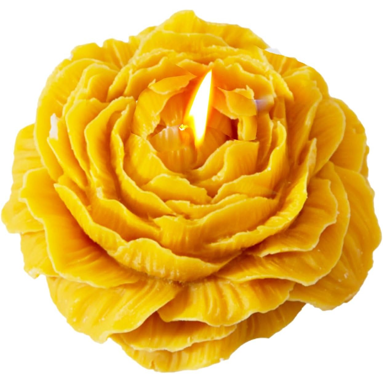 Lumanare Parfumata, Flippy, Model Trandafir, Ardere 10h, 70 g, 7.5 x 3.5 cm, Parfum de Citrice, Portocaliu