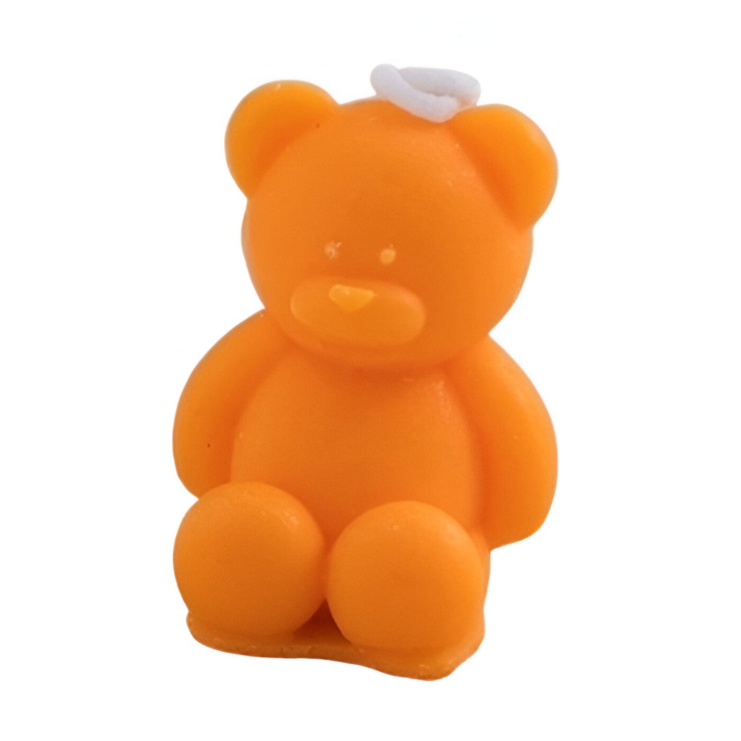 Lumanare Parfumata, Flippy, Model Ursulet, Portocaliu, Aroma de Portocala, 5.5x3.6x4 cm