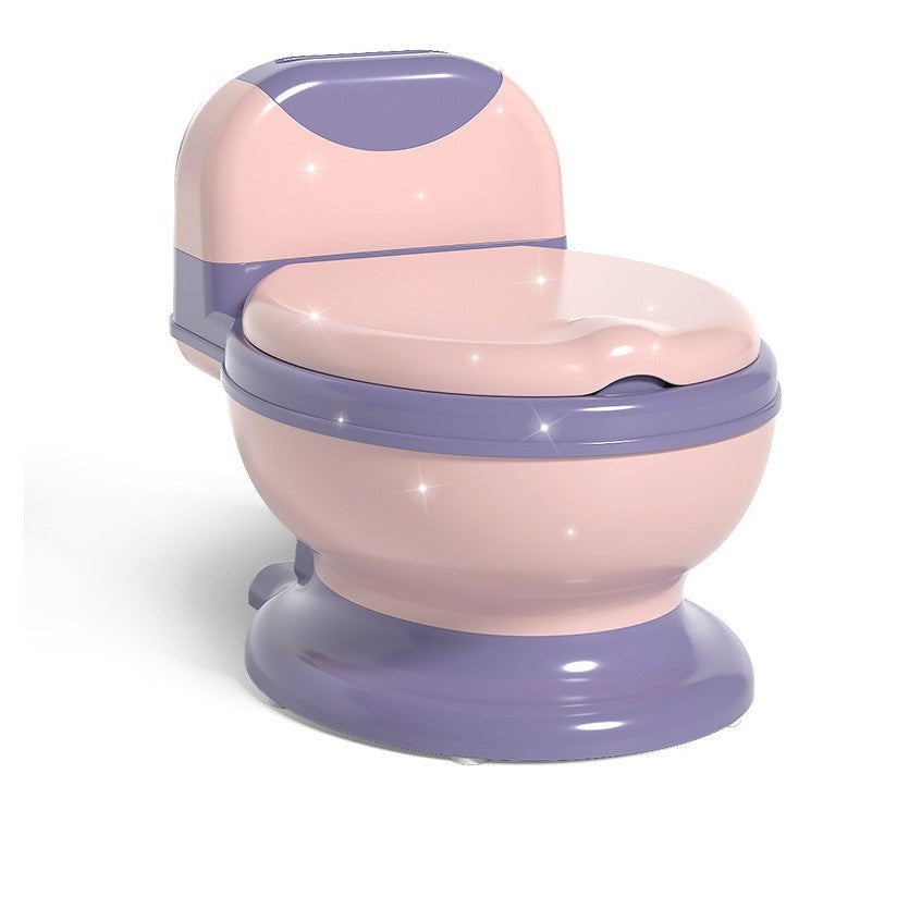 Olita Bebelusi, Flippy, pentru Copii 1 - 8 Ani, Model Toaleta Adulti, Colac Moale PVC, Compartiment Detasabil, Cutie Depozitare Hartie, 34 x 32 x 19 cm, Roz/Mov