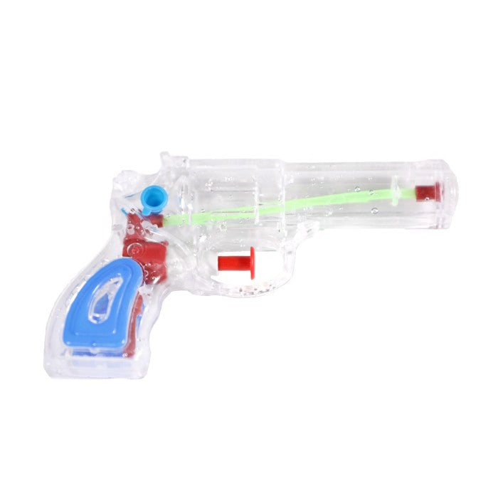 Pistol cu Apa, Flippy, pentru Copii, din Plastic, 16 x 5 x 2 cm, Transparent/Albastru