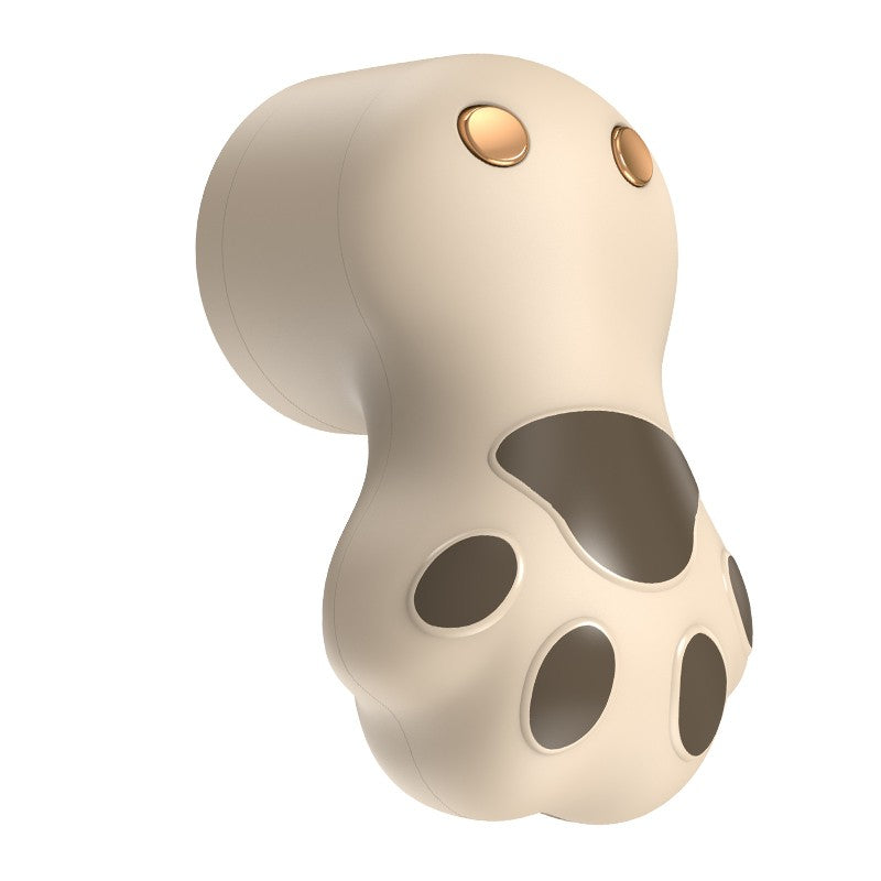 Aparat pentru Curatat Scame, Par Si Praf, Flippy, Pentru Diferite Tipuri De Material, Incarcare USB Type-C, Model Labuta de Pisica, 14x7x7.5 cm, Maro