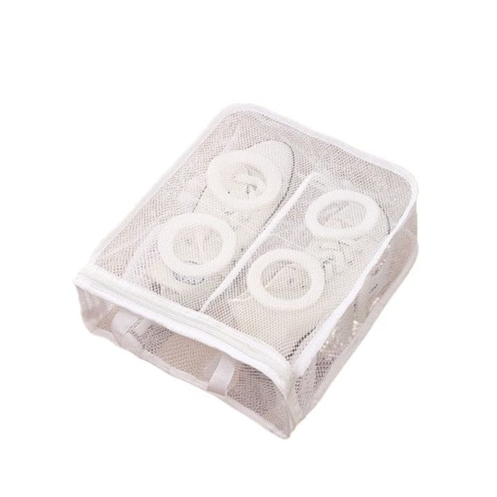 Sac pentru Spalare Incaltaminte, Flippy, pentru Masina de Spalat, 36x30x12 cm, Alb