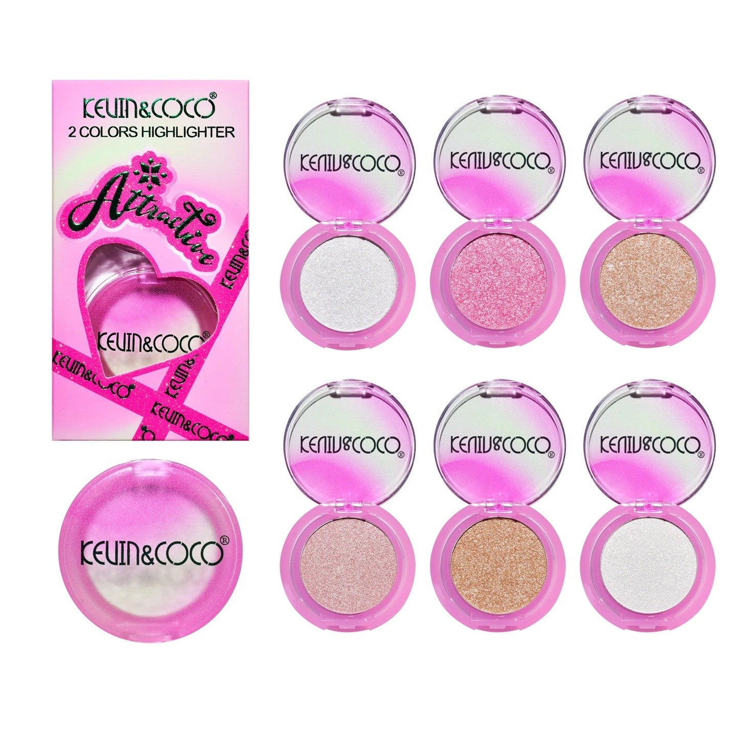 Set 2 Iluminatoare, Kevin&Coco, Attractive, Santa`s Blush Magical Glow, Varianta A, Roz