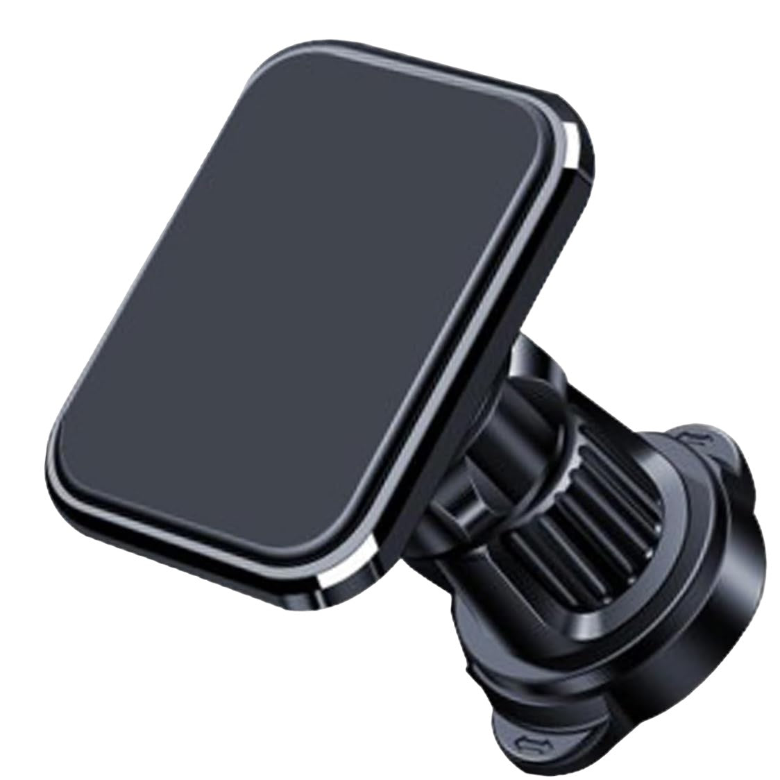 Suport Auto pentru Telefon, Flippy, MagSafe, cu Magnet, Prindere Grila de Ventilatie, Detalii Fine, Rotativ 360 de Grade, Plastic Magnet Silicon, 5.1x3.9 cm, Negru