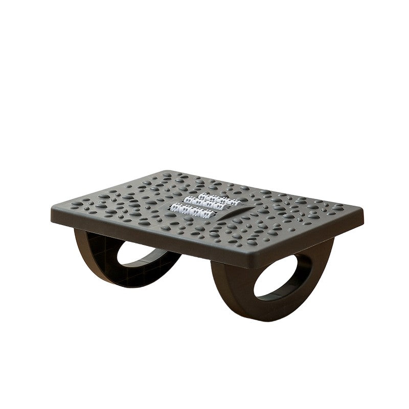Suport Ergonimic pentru Picioare, Flippy, Plastic, cu Role de Masaj pentru Talpi, pentru Birou, Usor de Transportat, Detasabil, 33.5x24x12 cm, Negru