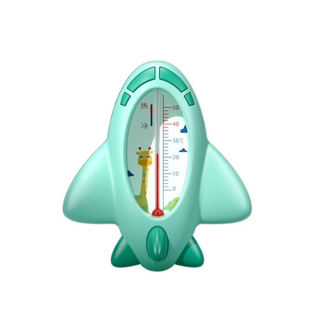 Termometru pentru Baie, Flippy, Plutitor, Rezistent la apa, Multifunctional, Model Avion, 11x10x4 cm, Verde