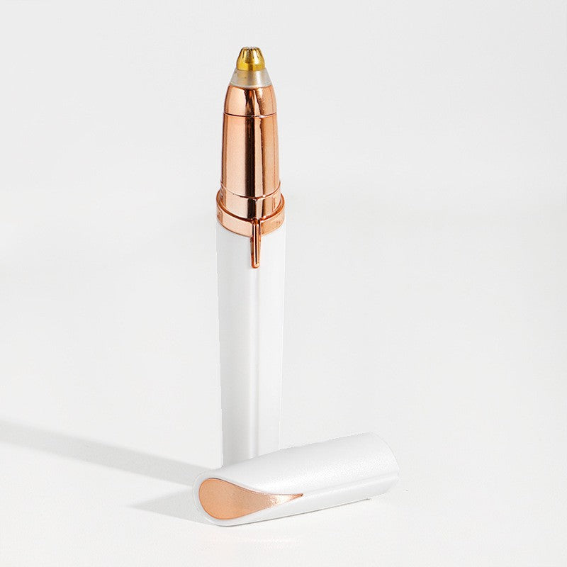 Trimmer Facial, Flippy, pentru Sprancene, Incarcare USB, 1.5 x 13 cm, din ABS, Alb