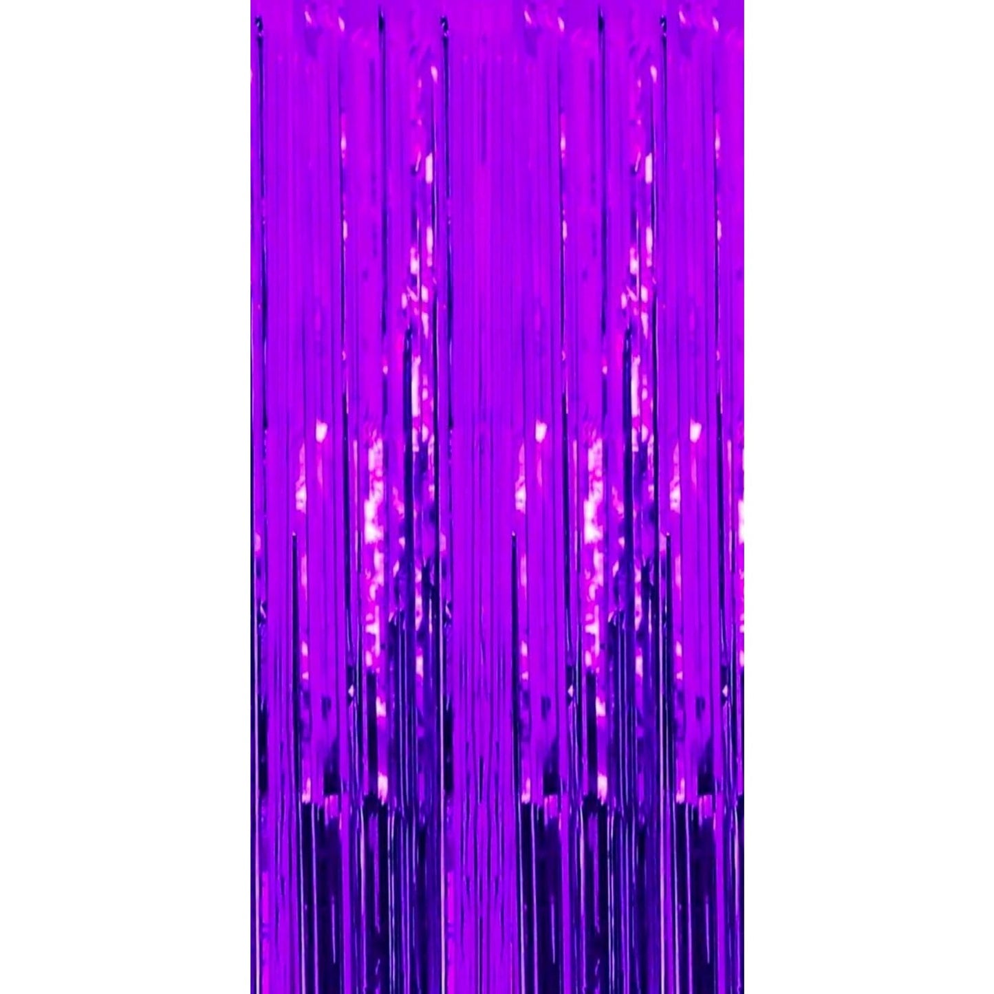 Perdea Franjurata, Flippy, Model Decor Petrecere, pentru Fundal de Poze, Amenajare Colorata a Petrecerii, Dimensiune 100x200 cm, Mov