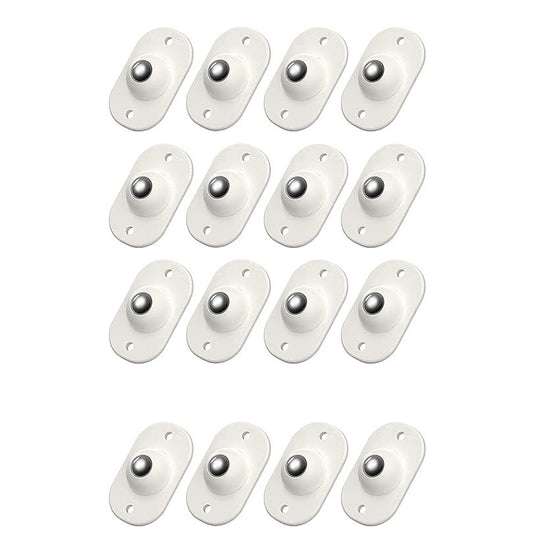 Set 16 Roti Autoadezive Universale, Flippy, pentru Mutat Mobila, Rotire 360 de Grade, Usor de Montat, ABS, 4.5x2.8x1.4 cm, Alb