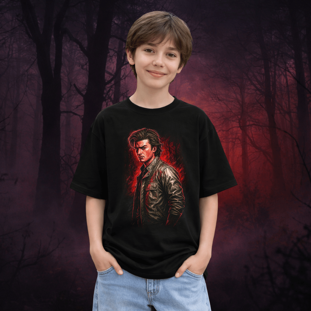 Tricou pentru Copii - Premium Dark 80s – R25