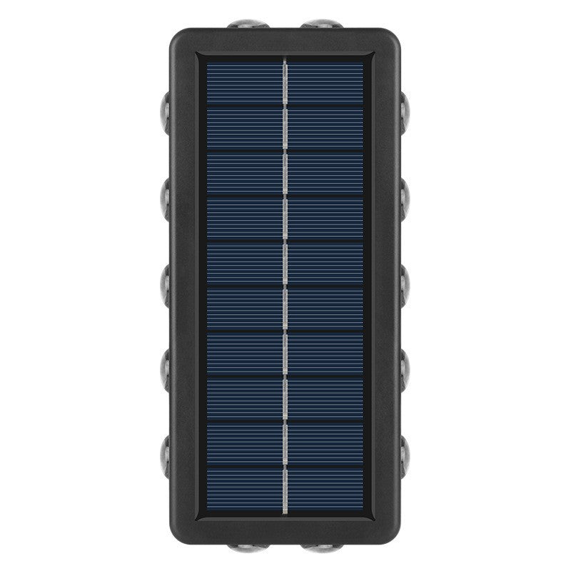 Lampa Solara, Flippy, 8+4 LED, Lumina Alba/Calda, din ABS+PC, 8 x 17.7 x 3.7 cm, Negru