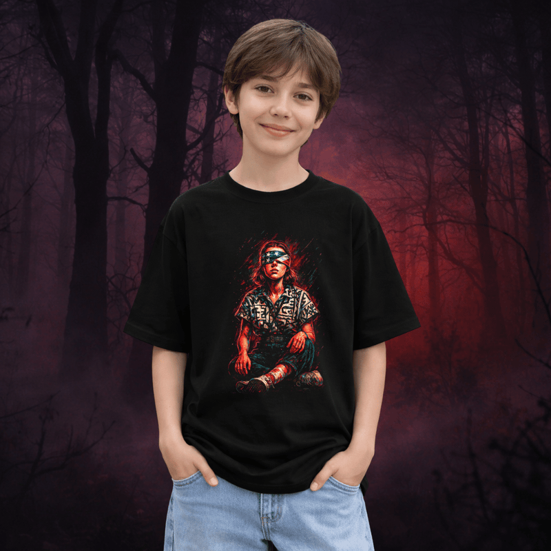 Tricou pentru Copii - Premium Dark 80s – R8