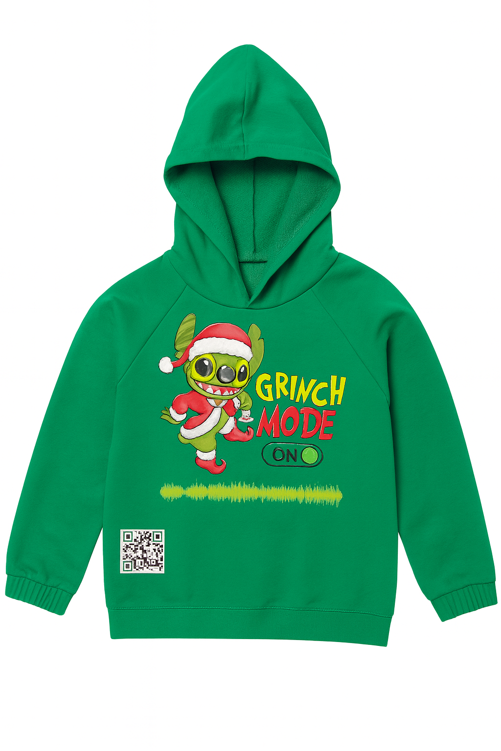 Hanorac GRINCH MODE Interactiv – Ediție Unică în România, cu QR Music Code