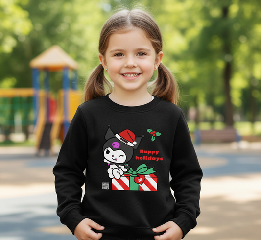 Bluză Happy Holidays cu Print Premium + QR Code Muzical – Nou în România