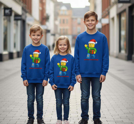 Bluza tip Lego Christmas cu Print Premium + QR Code Muzical – Nou în România