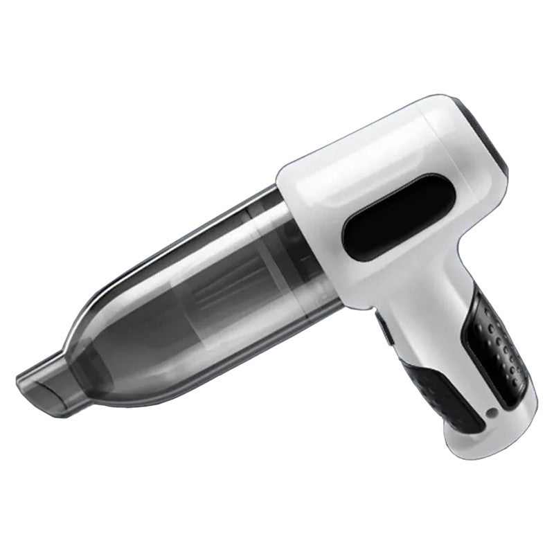 Aspirator Auto Tip Pistol, Flippy, Aspirator cu Aspirare si Suflare, pentru Casa Masina, Multifunctional fara Fir, incarcare 4000mAh, Alb