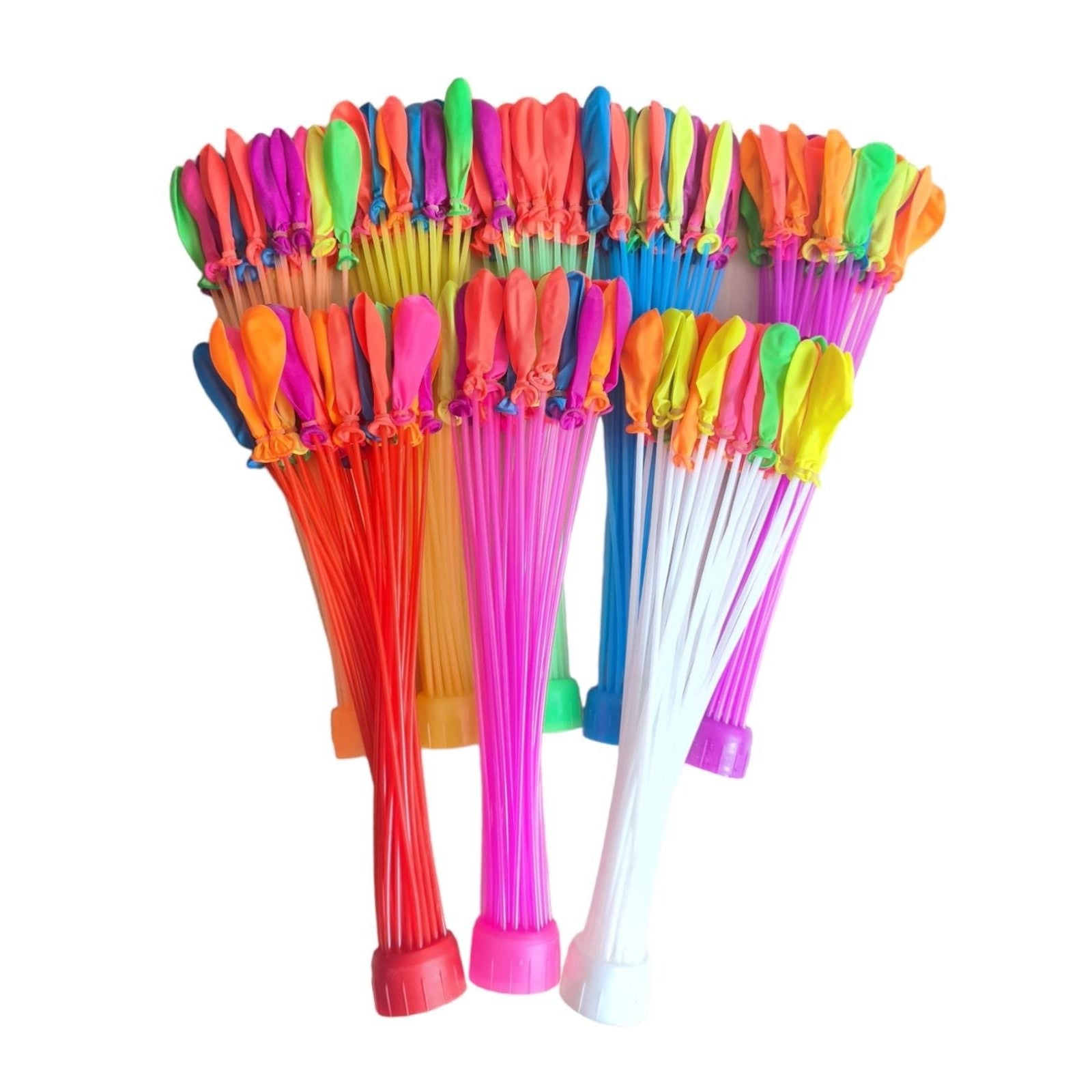 Set 111 Baloane din Latex, Flippy, Aqua Party, Sistem de Umplere Rapida, 10 cm Diametru, Multicolor