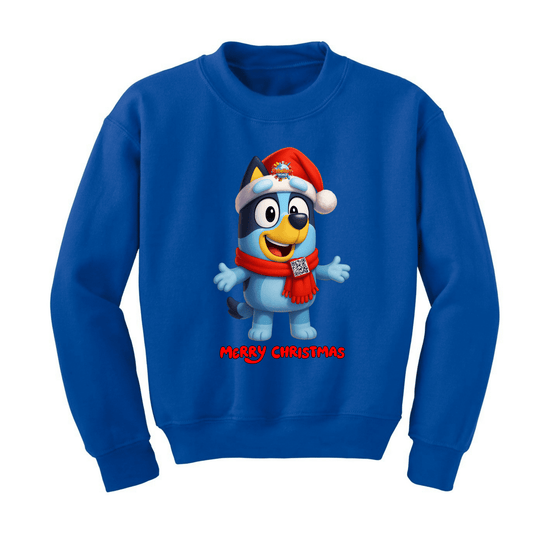 Bluză Bluey Merry Christmas cu Print Premium + QR Code Muzical – Nou în România