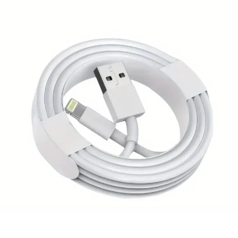 Cablu de Date Fast Charging, Flippy, port USB-B Compatibil cu iPhone cu porturi de tip Lightning, pentru Incarcare rapida 2A, Lungime 1.5M, Alb