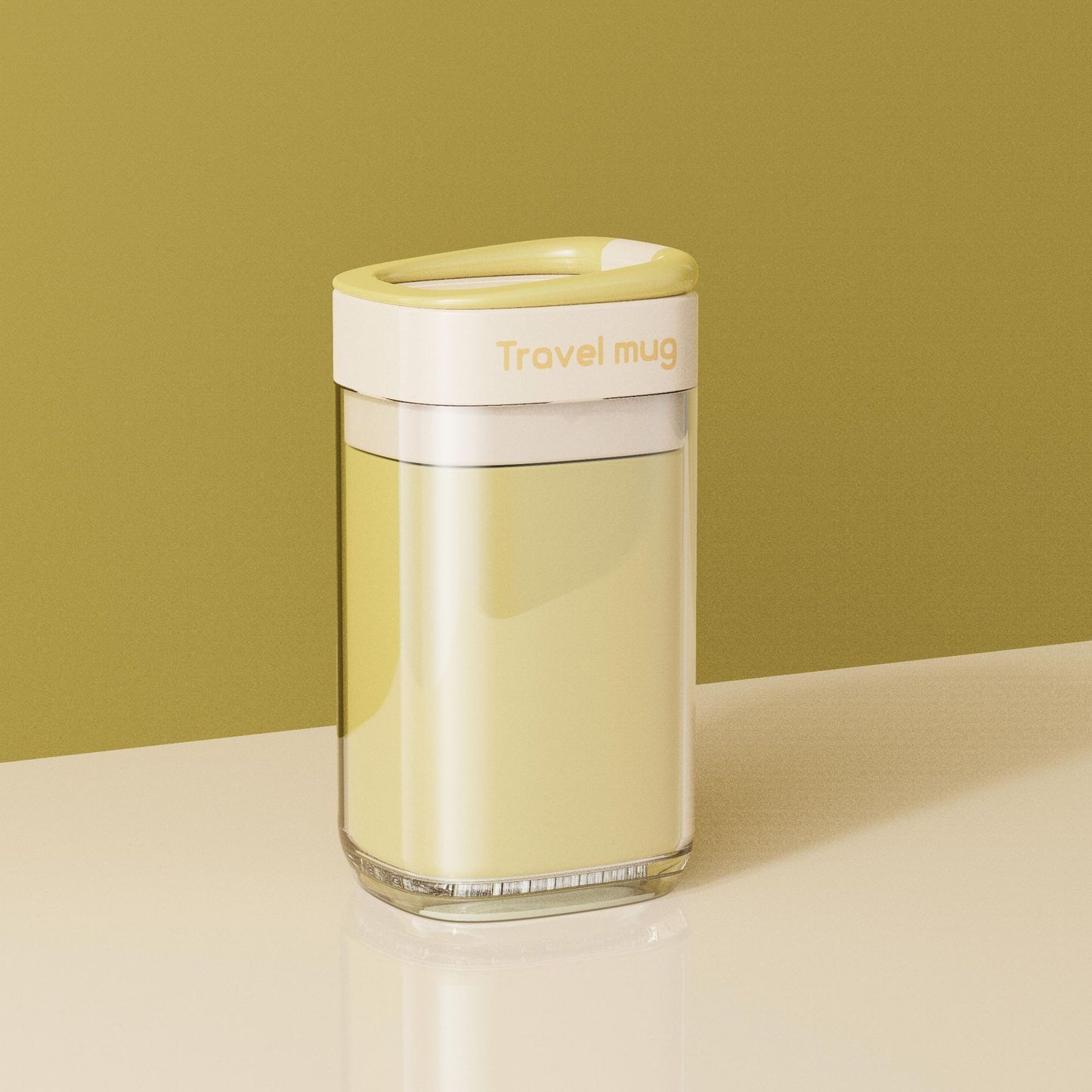 Cana Multifunctionala pentru Voiaj, Flippy, cu Functii de Depozitare si Suport Articole Igiena Dentara, 13 x 6.8 x 6 cm, Galben