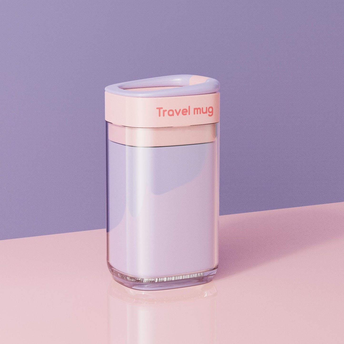 Cana Multifunctionala pentru Voiaj, Flippy, cu Functii de Depozitare si Suport Articole Igiena Dentara, 13 x 6.8 x 6 cm, Roz Mov