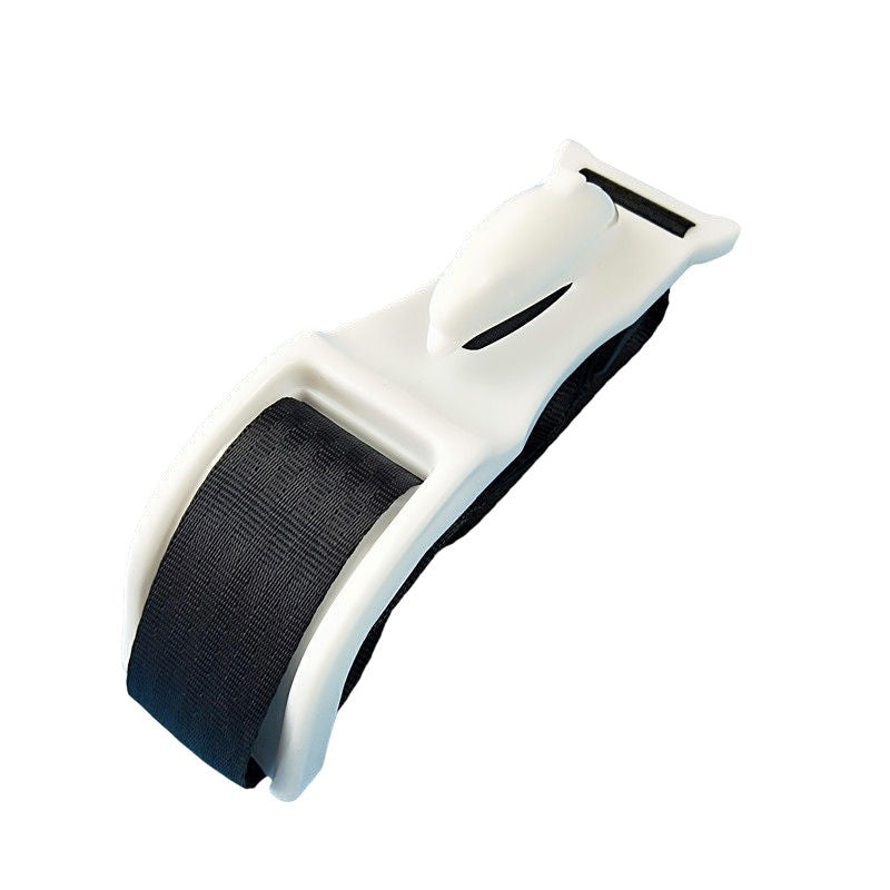 Deviator Centura de Siguranta, Flippy, pentru Burtica Gravidelor, Universal, Ajustabil, 21x6 cm, Model Delfin Alb