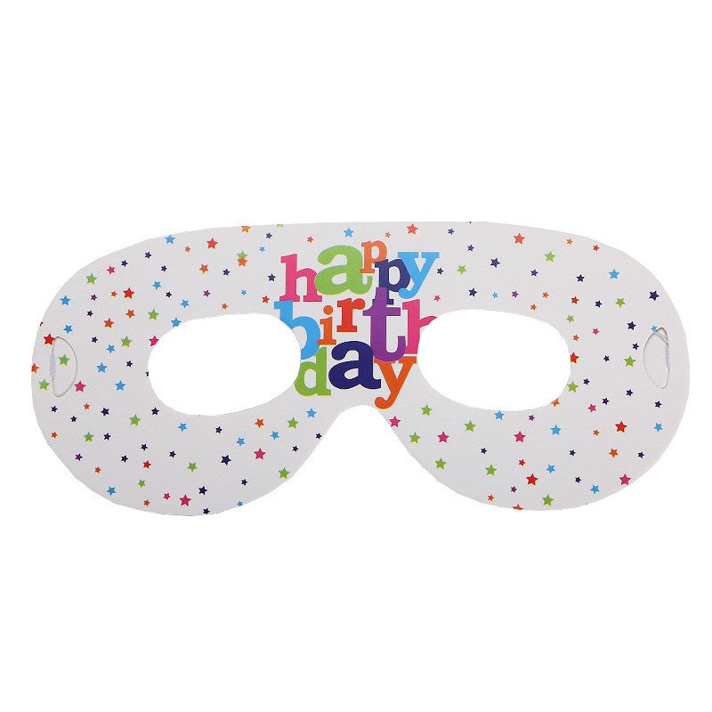 Set 6 Masti Tematice, Flippy, Colectia Happy Birthday, 16 x 6.5 cm, din Carton, Multicolor