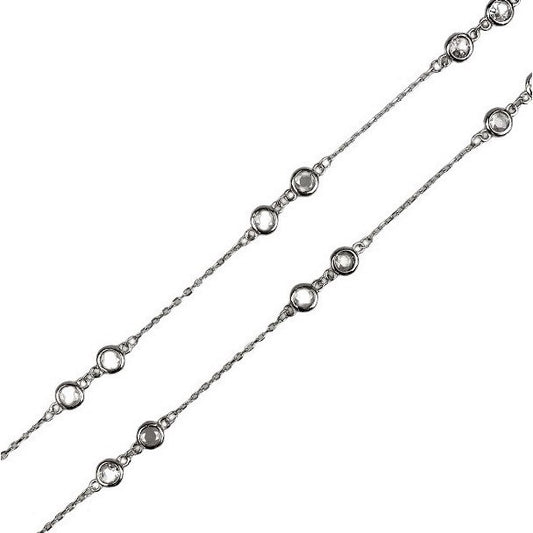 Colier Argint 925 cu Pietre, reglabil, 40+6 cm