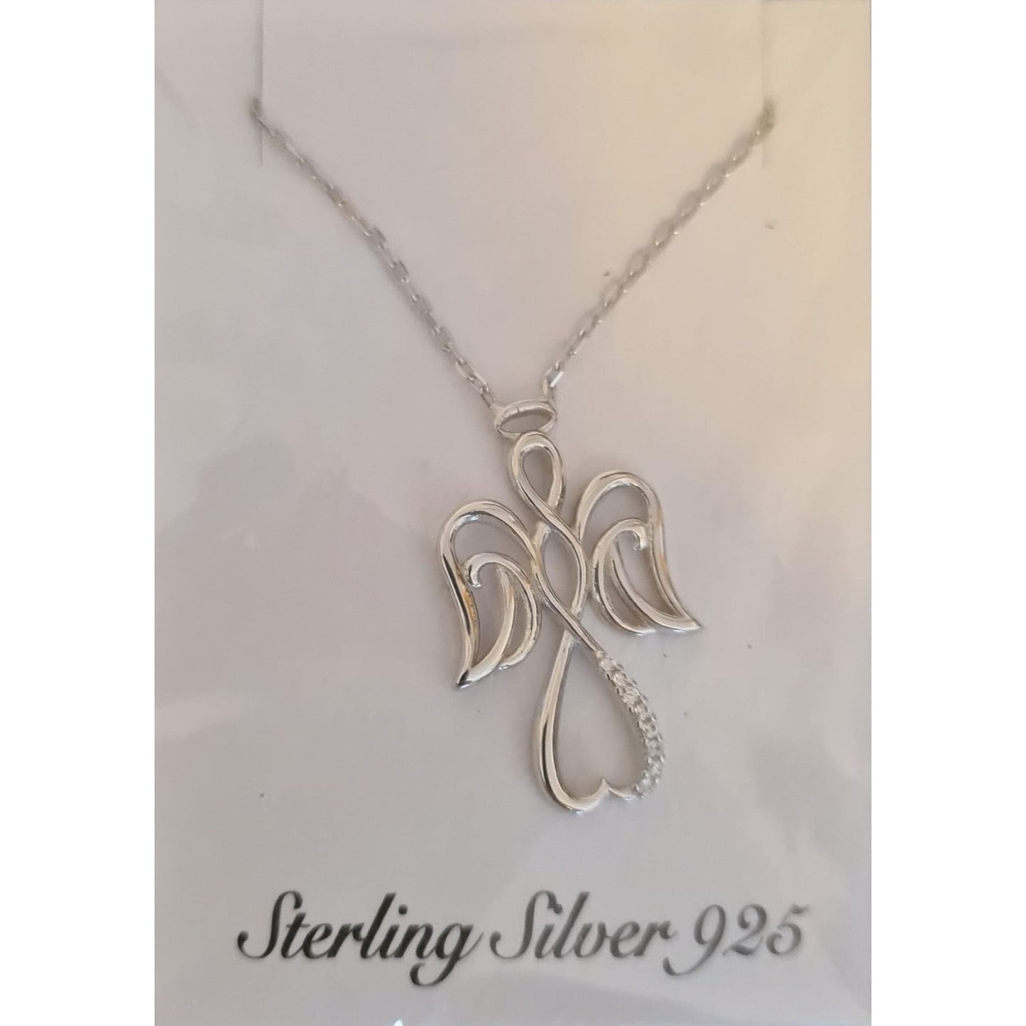 Colier Argint 925 Inger Impletit, cu Zirconiu, Alb