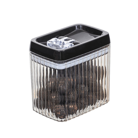 Recipient din Plastic, Flippy, pentru Alimente/Obiecte, Inchidere Ermetica, Textura Ondulata, 15 x 10 x 15.5 cm, 1.5 l, Transparent