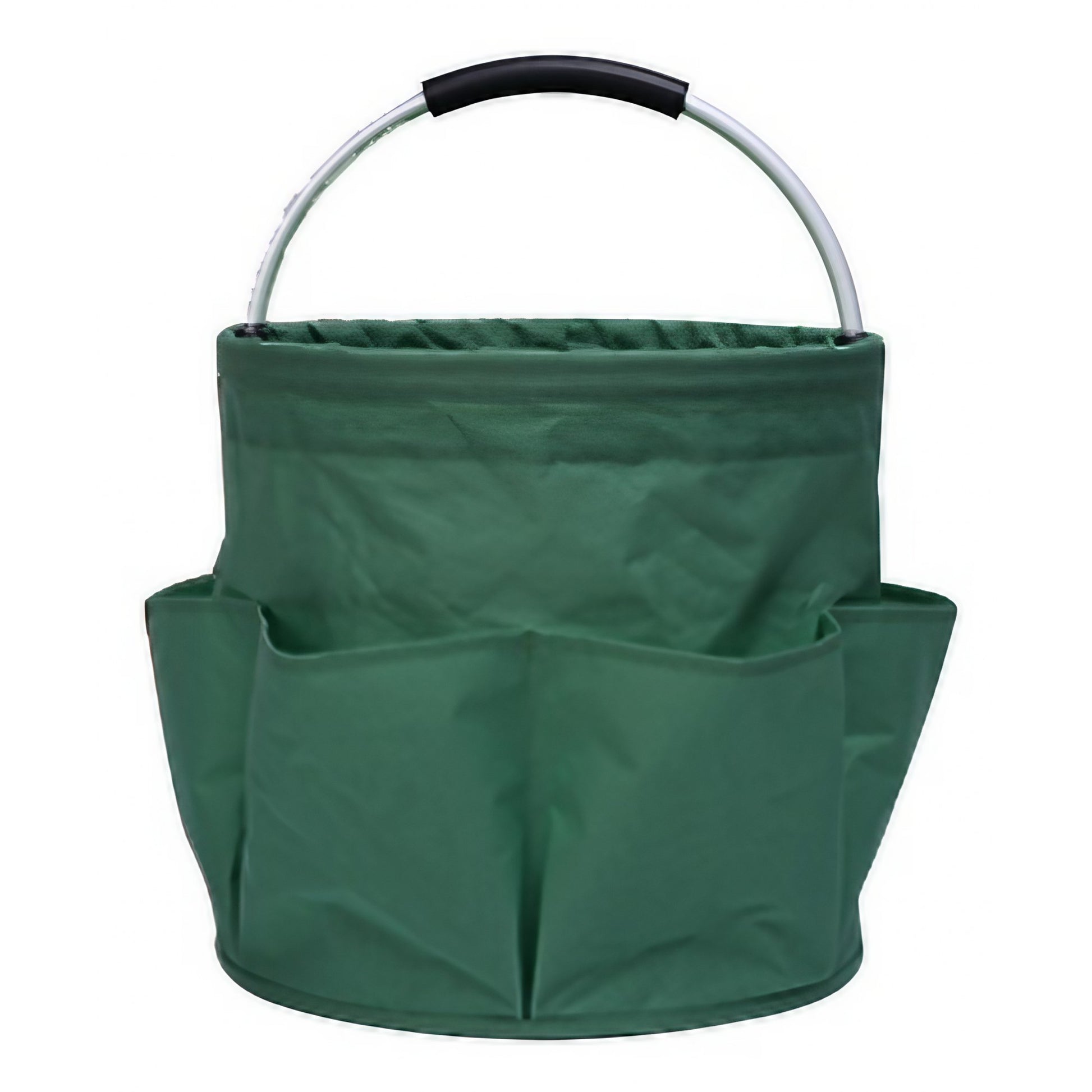 Geanta Cos pentru Scule de 17L, Flippy, Buzunare Exterioare, Cos de Picnic Portabil, Cos pentru Plaja, Cos pentru Curatenie, din Material Oxford 600 D, 28 x 28 x 28 cm, Verde