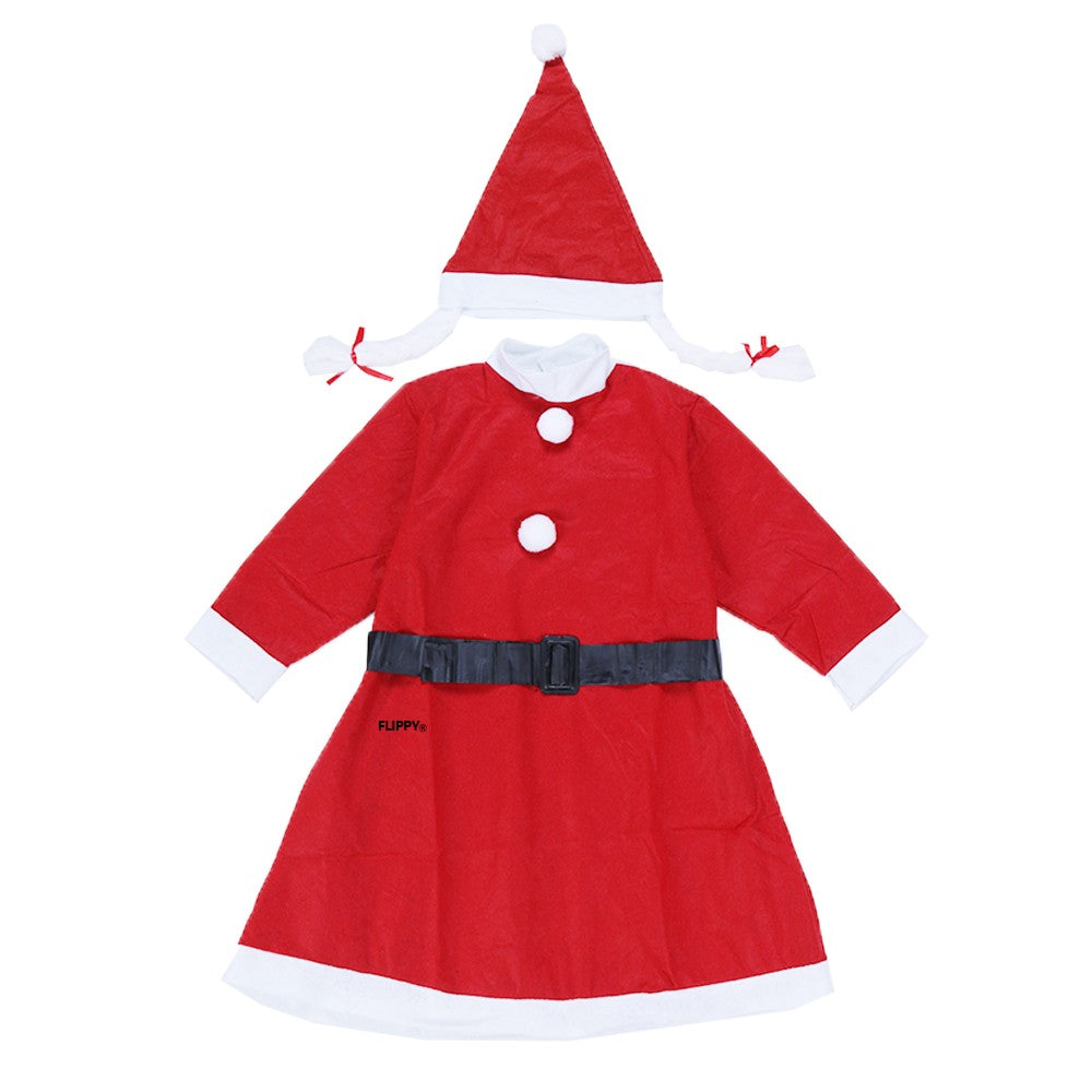 Costum Craciunita Flippy® Fata, 7-9 ani, 3 piese, Polar