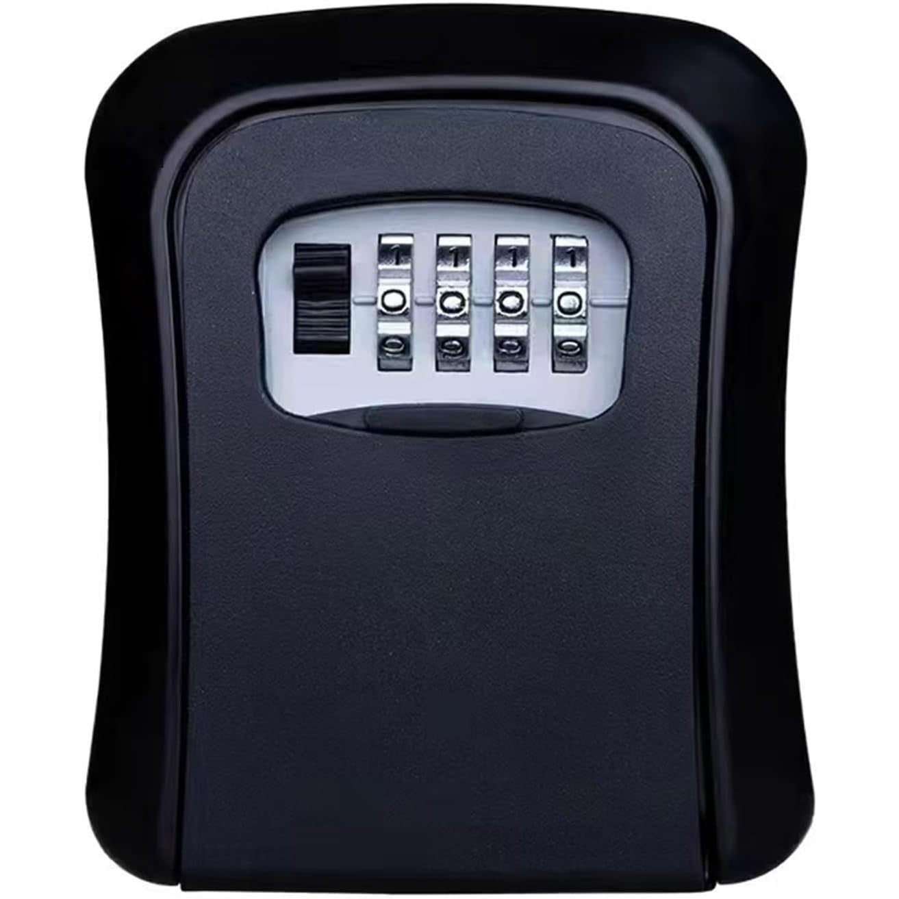 Cutie pentru Chei cu Parola, Flippy, din Aliaj de Aluminiu si Plastic, Cod din 4 Cifre, Impermeabila, Negru