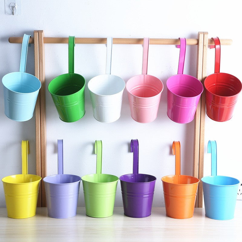 Decoratiune pentru ghivecele de flori, Flippy, 28x22x12 cm cu maner, Multicolore