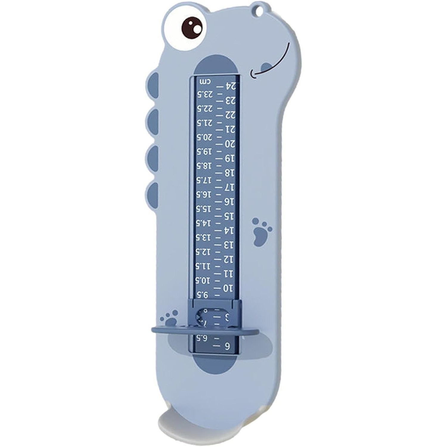 Dispozitiv de Masurat Talpa Piciorului pentru Bebelusi, Flippy, 9-24, Model Dinozaur, Albastru