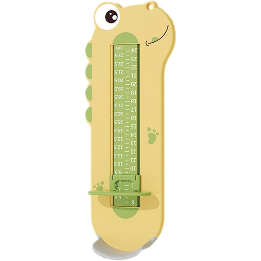 Dispozitiv de Masurat Talpa Piciorului pentru Bebelusi, Flippy, 9-24, Model Dinozaur, Galben