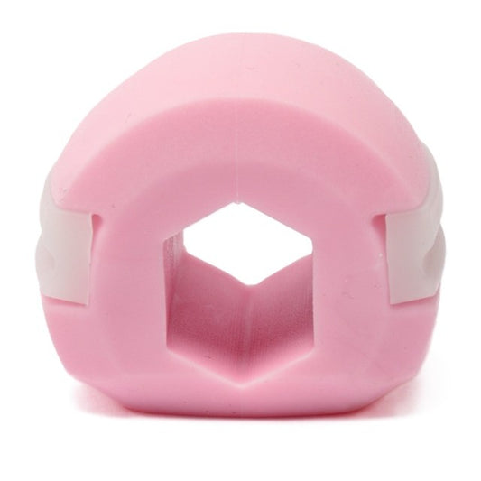 Dispozitiv de Tonifiere Faciala, Flippy, din Silicon, Corectare Mandibula/Maxilar, Roz