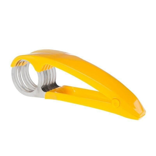 Feliator pentru Alimente, Flippy, Accesoriu pentru Bucatarie, Cutit pentru Legume si Fructe, Model Banana, Ergonomic, 17.5x5x4 cm, Galben